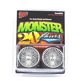 1 18 Monster20-Fours Chrome w Tires HOP552 by Hoppin Hydros
