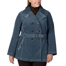 Merona® Plus Corduroy Trench - Heir Blue