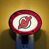 New Jersey Devils Art Glass Night Light