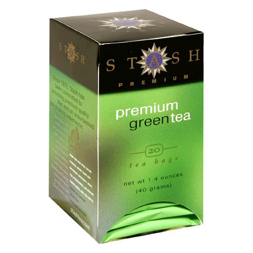 Stash Premium Green Tea, Tea Bags, 20-Count Boxes (Pack of 6)
