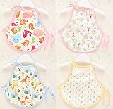 (エルフ ベビー )Fairy Baby ベビー用 秋冬 綿 手洗い 赤ちゃんエプロン 新生児腹と太ももケア 4枚組(セット1,59cm)