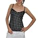 Womens Garage sexy spaghetti strap black tank top