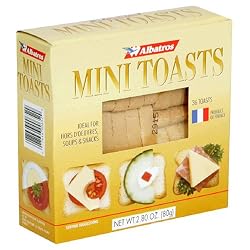 Albatros Mini Toasts, 2.65-Ounce Boxes (Pack of 16)