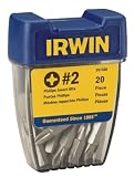 Irwin 357320 #2 Phillips Bit Tip, 20 Pack