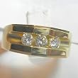 14K Yellow Gold Diamond Man's Ring