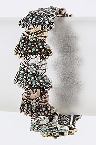 TRENDY FASHION JEWELRY BEADED CHIEF LINK BRACELET BY FASHION DESTINATION | (Gold/Silver/Copper)