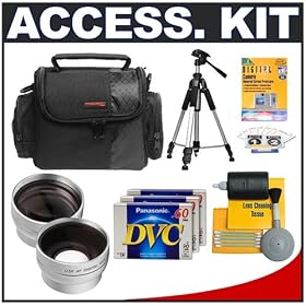 Deluxe Accessory Kit with Carrying Case + 2x Telephoto Lens + 0.5x Wide Angle Lens + Mini... by Deluxe