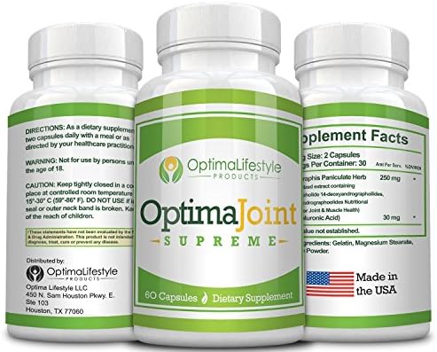 OptimaJoint High Potency Joint Support Formula (3 Pack) - Proven to Promote Healthy Joints, Relieve Nagging Aches &amp; Discomfort, &amp; Give you the Flexibility &amp; Mobility for an Active Lifestyle* Results Within Weeks* Money Back Guarantee