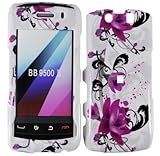 Purple Lily Hard Case Cover for Blackberry Storm 2 9550