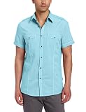 Kenneth Cole Mens Military Stripe Shirt