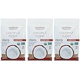 Nutiva Organic Sugar, Coconut, 1 lb, 3 Count