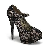 Women's Teeze-07L, 5 3/4" Heel Lace Maryjane With Concealed Platform