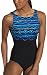 Reebok Women's Aztec U Back High Neck Tank Swimsuit