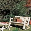 Rustic Natural Cedar 010007A Triple Rocker Settee Bench,