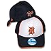 Detroit Tigers 39THIRTY White Panel Orange D Mesh Stretch-Fit Cap by New Era