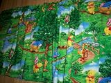 NEW VALANCE WINDOW CURTAIN MADE FROM GREEN POOH AND TIGGER FABRIC