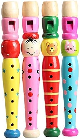 Wooden Plastic Kid Piccolo Flute Musical Instrument Early Education Toy (Random Color)
