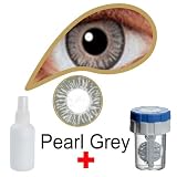 MesmerEyez Naturalz Pearl Grey Coloured Disposable Contact Lenses Lens 1 Month Very High Quality