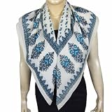 Printed Square Scarf Silk Wrap Hindu Clothes