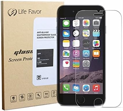 Life Favor®Premium Glass Screen Protector for iPhone 6 plus (5.5 inch only)- Maximum Screen Protection from Bumps, Drops, Scrapes, and Marks