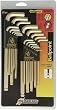 Bondhus 20899 Balldriver GoldGuard Finish L-Wrench Double Pack, 38099 (1.5-10mm) & 37937 (.050-3/8-Inch)