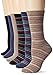 Peds Women's Dress Crew Socks, 6 Pairs