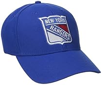 NHL New York Rangers Basics Structured Adjustable Cap, One Size, Blue
