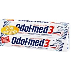 Odol med 3 original Zahncreme Doppelpack, 2 x 75 ml