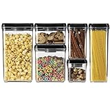 Cuisinart CFS TC S6BS 6 Piece Set Fresh Edge Patented Vacuum Seal Food Storage System Black amp Stai