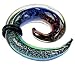 SPIRAL GLASS PLUG WITH RAINBOW 00g - Sold Individually