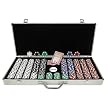 Trademark Poker 650-pc. Poker Chip Set with Dice Detail and Aluminum Case