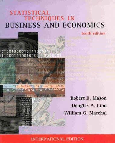 Statistical Techniques in Business and Economics (McGraw-Hill International Editions)