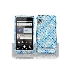 Motorola A955 Droid 2 Full Diamond Graphic Case - Blue Plaid Motorola A955 Droid 2 Full Diamond Graphic Case - Blue Plaid