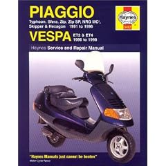 Piaggio (Vespa) Scooters, 1991-98 (Haynes service & repair manuals)