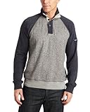 Nautica Jeans Men's Raglan 1/4 Placket Polo, Granite Heather, XX-Large