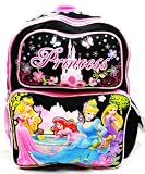Disney Princess Backpack | 16 in School Bag - Black| @ Sunset Jungle
