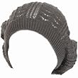 New Light Crochet Knit Vented Beret Tam Slouch Beanie Hat Cap Charcoal Gray