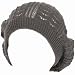 New Light Crochet Knit Vented Beret Tam Slouch Beanie Hat Cap Charcoal Gray