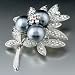Leaf Pearl Vintage Brooches & Pins Swarovski Crystal Leaf Pearl Vintage Brooches & Pins Swarovski Crystal