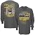 Checkered Flag Official NASCAR Long Sleeve 2015 Sprint Cup Series Schedule T-Shirt-Charcoal Grey