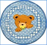 IMAGE OF Teddy Bear Blue Rug (39
