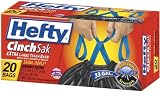 Hefty E8-6725 20 Count 33 Gallon Cinch Sak Large Trash Bags