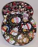 Scott's Cakes Licorice Bridge Mix in a Happy Snowman Tin