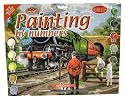 STEAM TRAIN ENGINE ADULT PAINTING PAINT BY NUMBERS