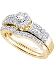 1.13CTW DIAMOND ROUND CENTER BRIDAL RING