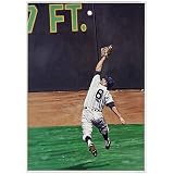 Good Sports Art Detroit Tigers Kaline Catching Up Lithograph