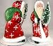 Ino Schaller Paper Mache Red Walking Snowflake Santa