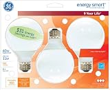 GE Lighting Energy Smart CFL 85392 11-Watt, 500-Lumen G25 Light Bulb with Medium Base, 3-Pack