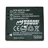 Pansonic Lumix DMC-FS3, DMC-FS5, DMC-FS20, DMC-FX35 - Replacement Battery (Premium Japanese Cells, 1300 mAh, 5-YR Warranty) (by Wasabi Power)