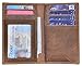 Slim Thin ID/Credit Card Holder RFID Genuine Leather Bifold Front Pocket Wallet (Brown (Crazy Horse Leather))